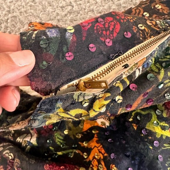 Vintage 50s Jorelle Model Dress Full Skirt Strapless Sequins - Picture 10 of 16